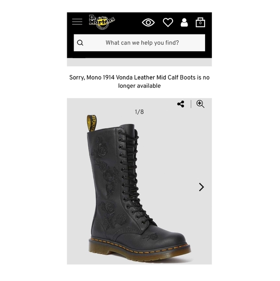 🕊️ *RARE* Dr. Martens Vonda Mono 1914 size 8 - Picture 8 of 8